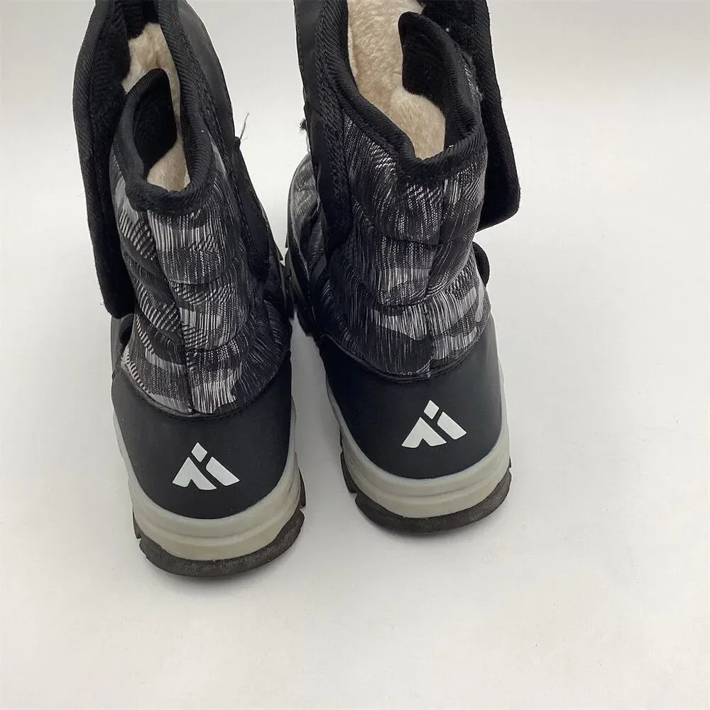 Mishansha Unisex Snow Boots‎ Black Lace Up Warm Winter Size 38